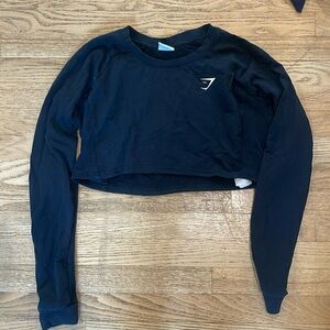 Gym shark cropped top size medium